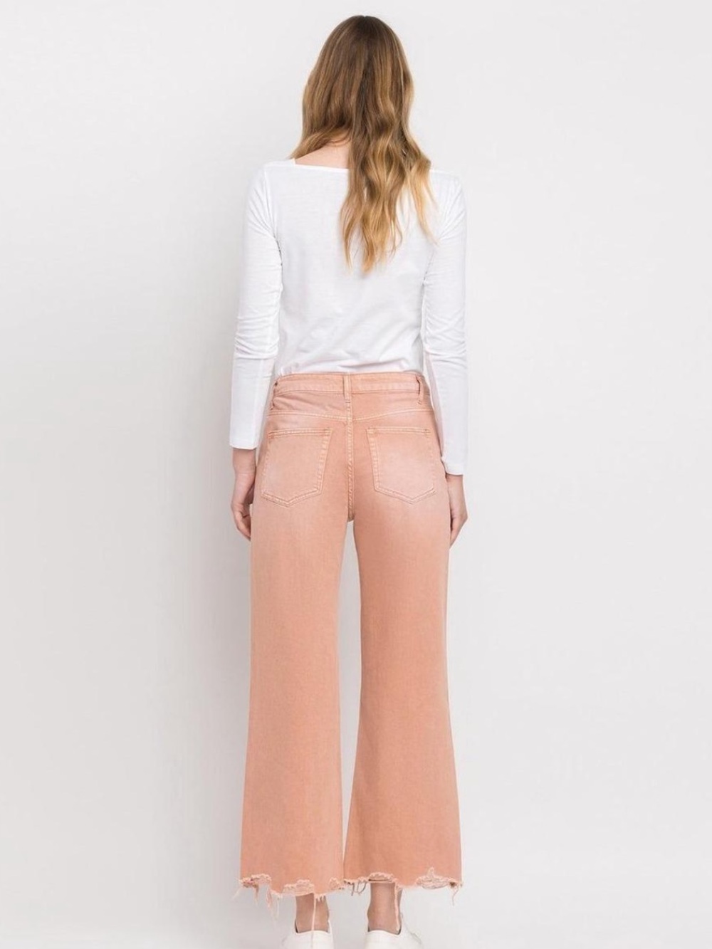 VERVET BY FLYING MONKEY Super High Rise 90s Vintage Crop Flare Jeans - Picture 3 of 7